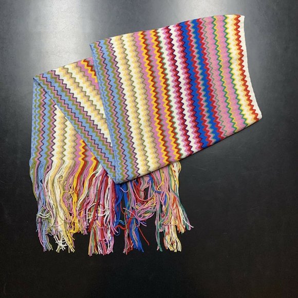 Missoni Zigzag Wood Blend Lightweight Scarf - Picture 1 of 5